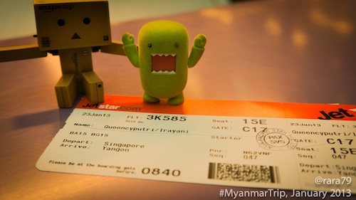 Yes these little fellas, Danbo and Domo are going with me, too!