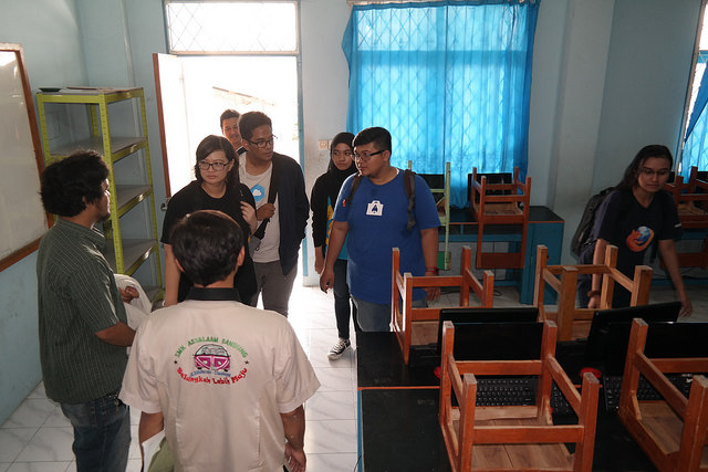 The computer lab in SMK Assalaam