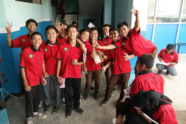 Students at SMK Assalaam